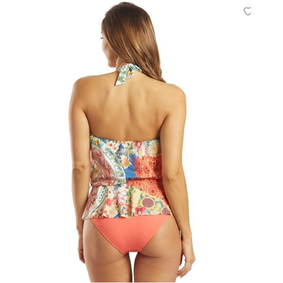 NWT Johnny Was XS Boho Wrap Tankini Top - Picture 2 of 9